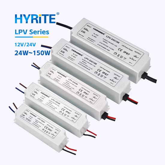 옥외 IP67은 Ce RoHS를 준수하는 12V 150W DC LED 전원 공급 장치를 방수 처리합니다.