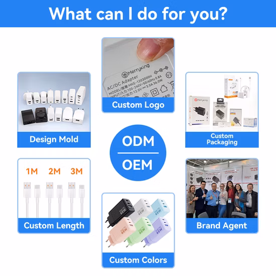 Merryking USB 전원 어댑터 AC DC 5V 2A 2.1A 휴대전화용 단일/이중 포트 USB 벽 충전기